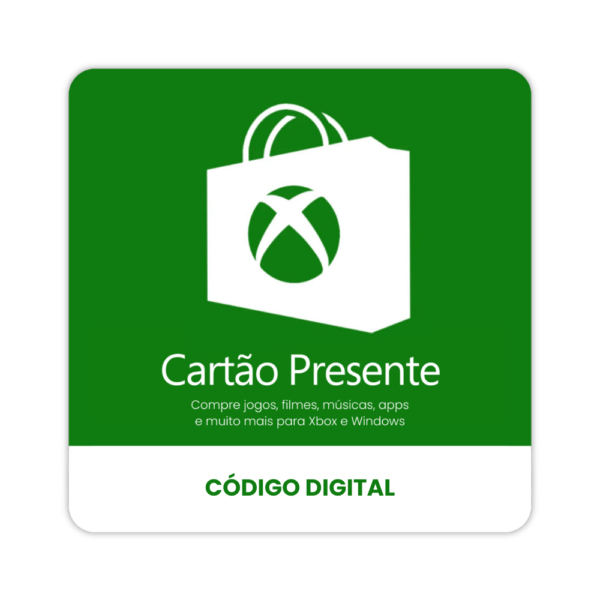 Gift Card Xbox Microsoft Store Cartão Presente