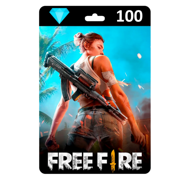 Gift Card Free Fire 100 Diamantes