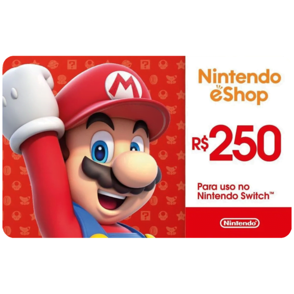 Gift Card Nintendo eShop 250 reais