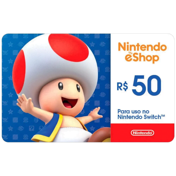 Gift Card Nintendo eShop 50 reais