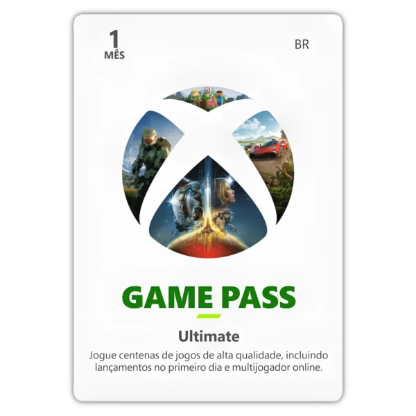 Gift Card Xbox Game Pass Ultimate 1 Mês