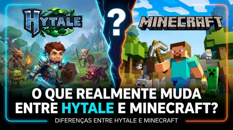 O que realmente muda entre Hytale e Minecraft?