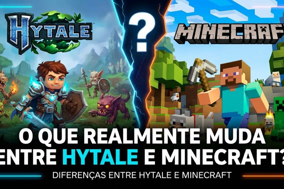 diferenças entre hytale e minecraft