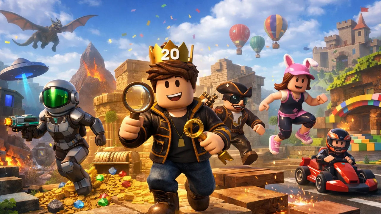 O que é o evento Roblox 20 anos e como ele funciona